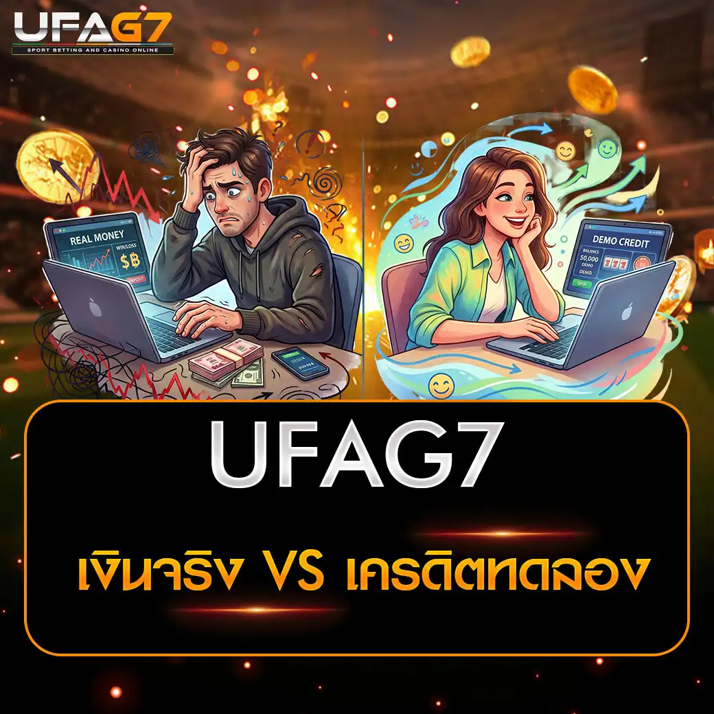 เงินจริงvsเครดิตทดลอง